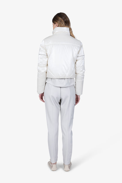 Outdoor Jacket with Rhinestone Piping