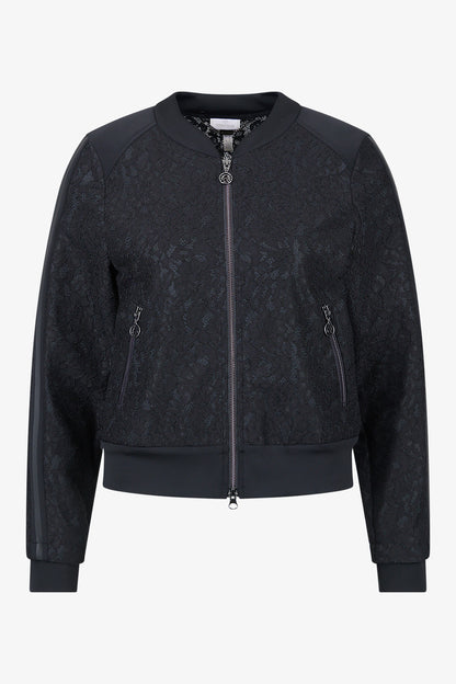 Bomber Jacket Made from Elegant Bonded Lace