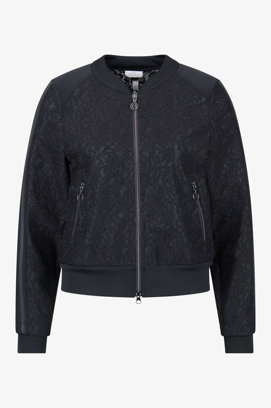 Bomber Jacket Made from Elegant Bonded Lace