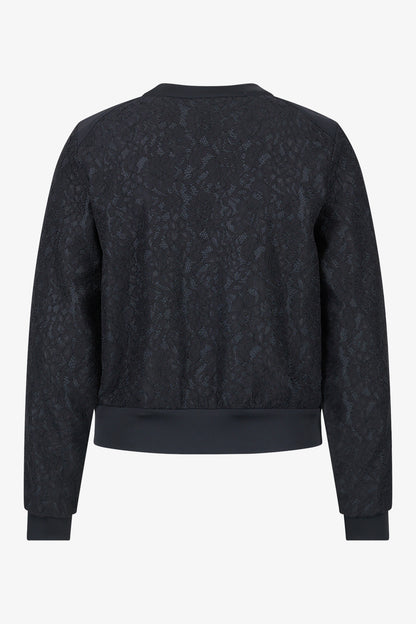 Bomber Jacket Made from Elegant Bonded Lace