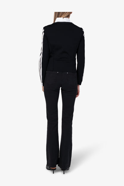 Jacket with Elaborate Suede Stripes