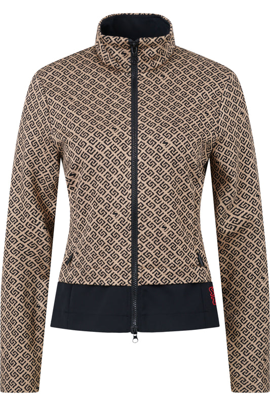Jacket with Graphic Jacquard Design