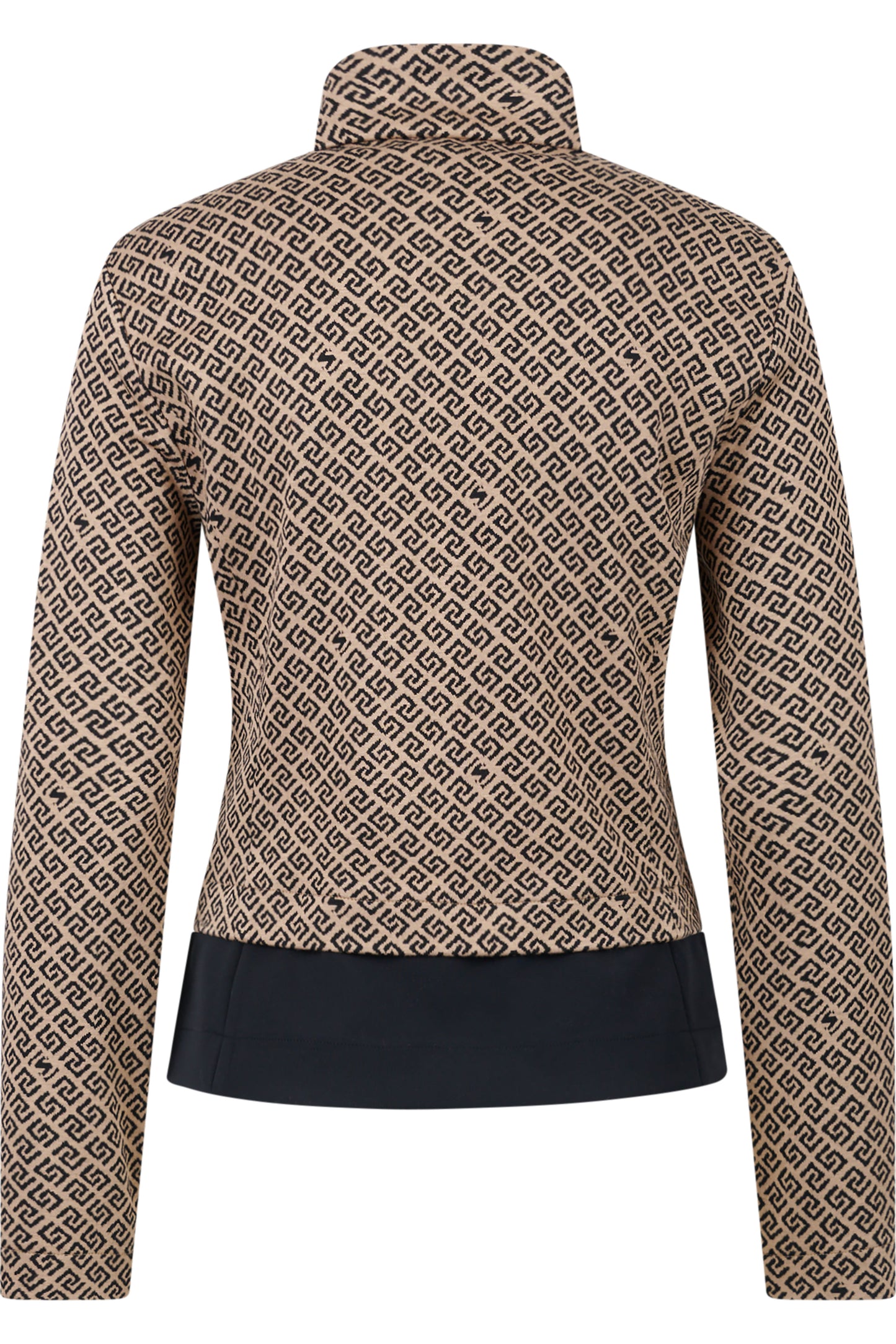 Jacket with Graphic Jacquard Design