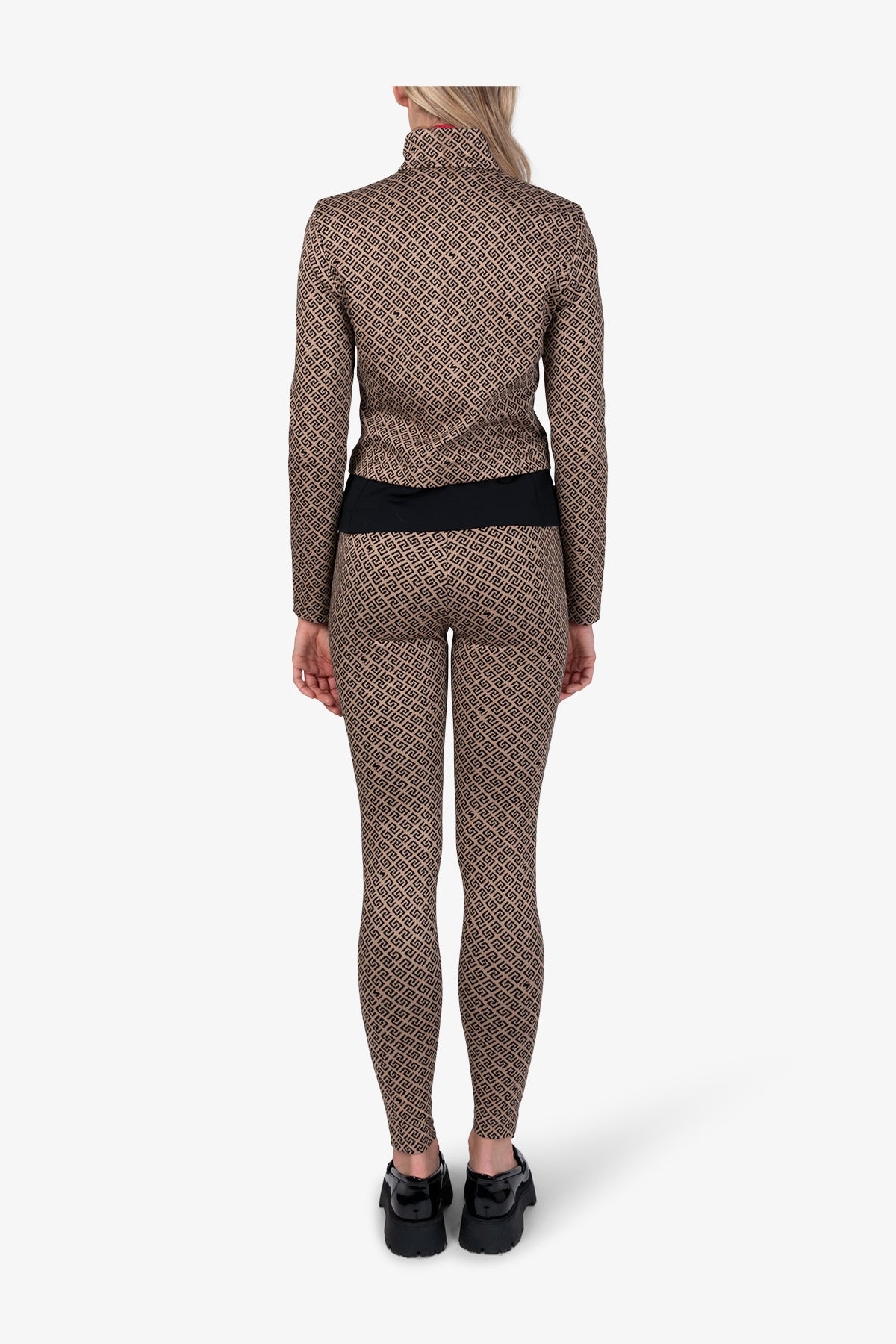 Jacket with Graphic Jacquard Design