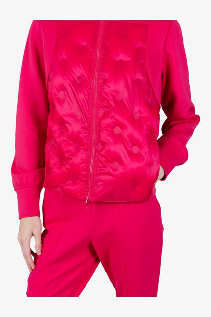 雲霧漸變圖案雙面穿立領夾克