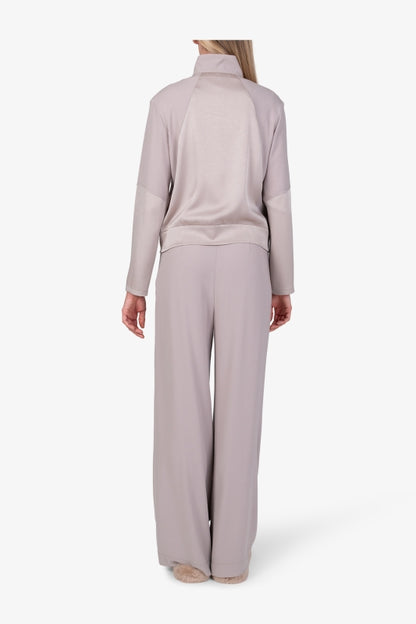 Crépe Jacket with Matt-gloss Contrasts