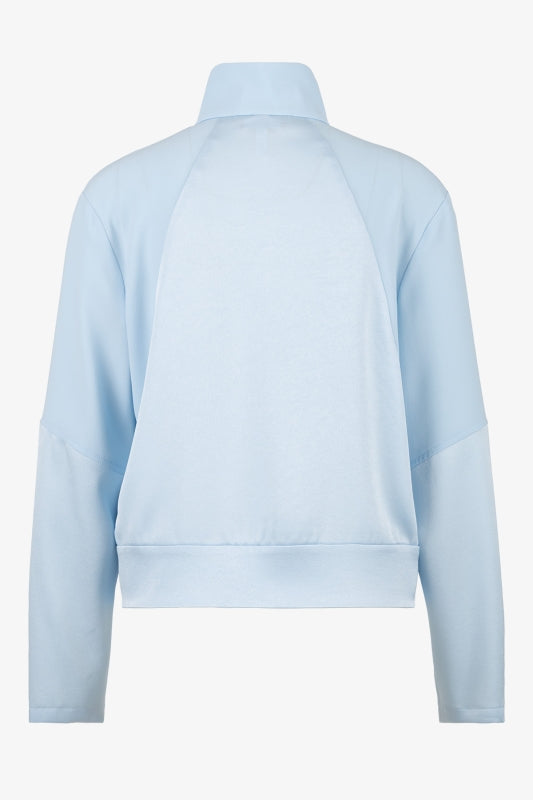 Crépe Jacket with Matt-gloss Contrasts