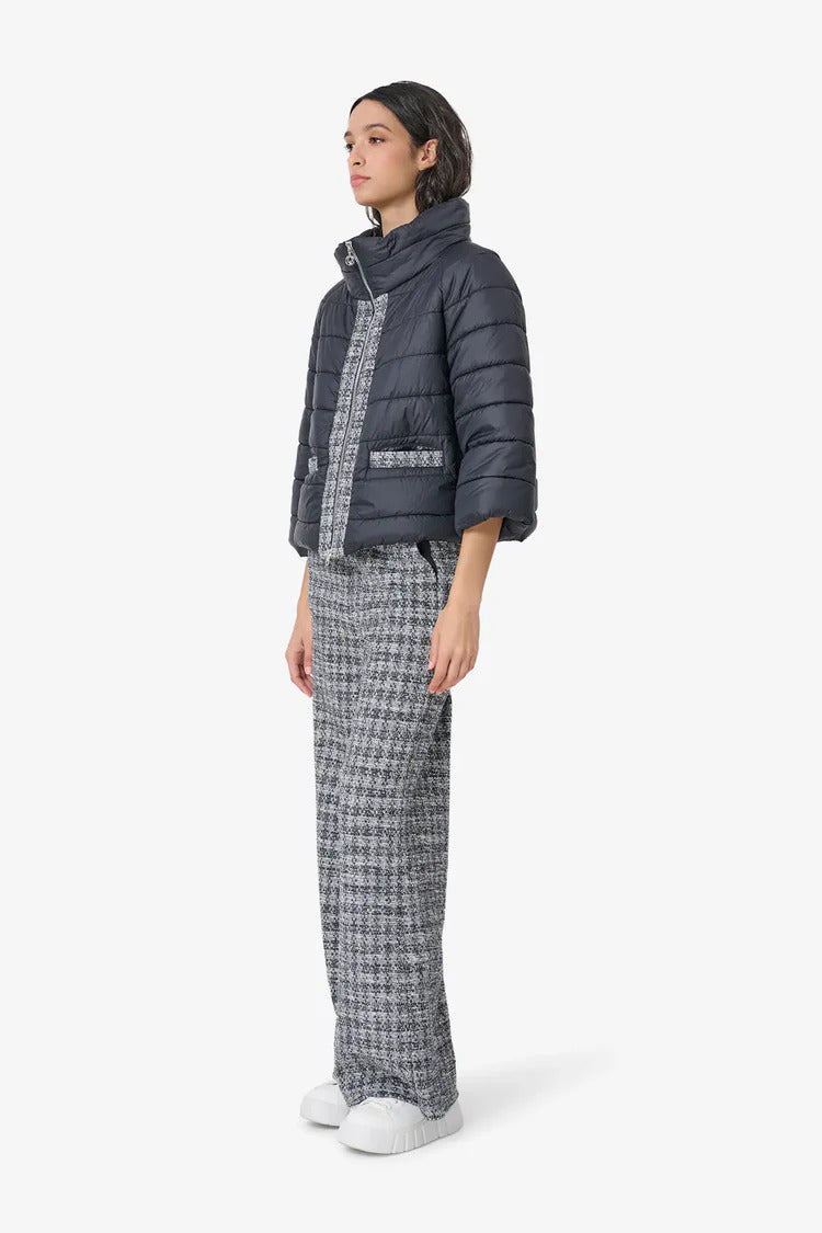 Stepp-Puffer Jacket in Material mix