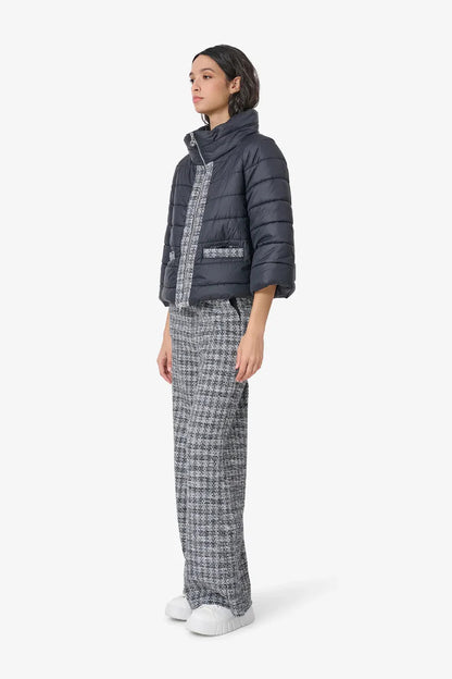 Stepp-Puffer Jacket in Material mix