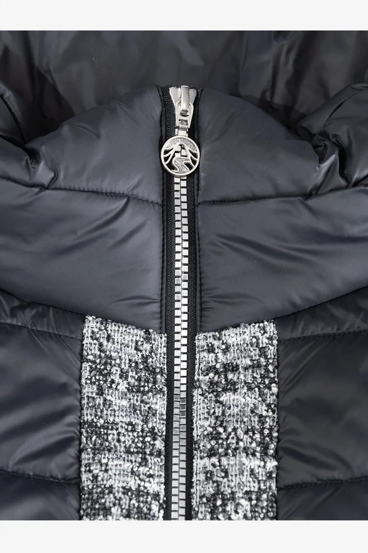 Stepp-Puffer Jacket in Material mix