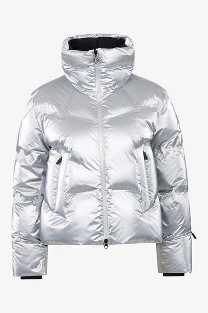 拉鏈立領羽絨夾克