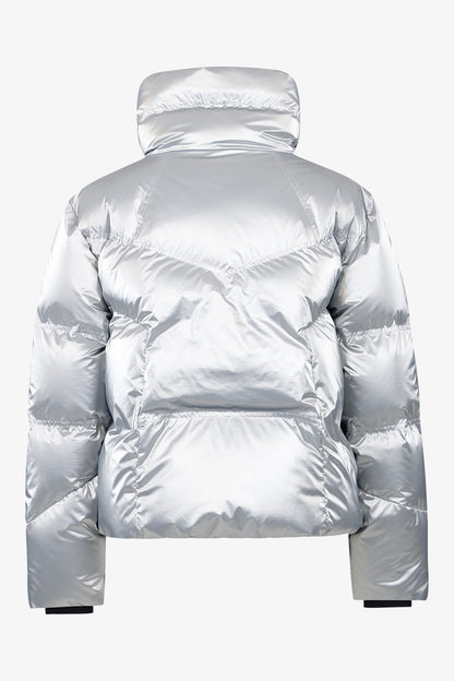 拉鏈立領羽絨夾克