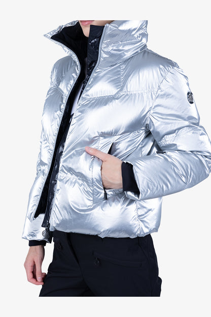 拉鏈立領羽絨夾克