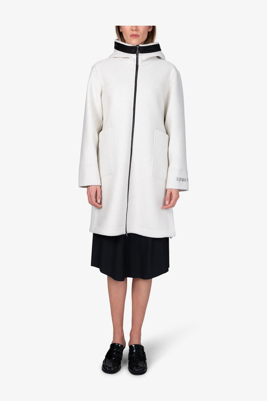 連帽拉鏈長款外套