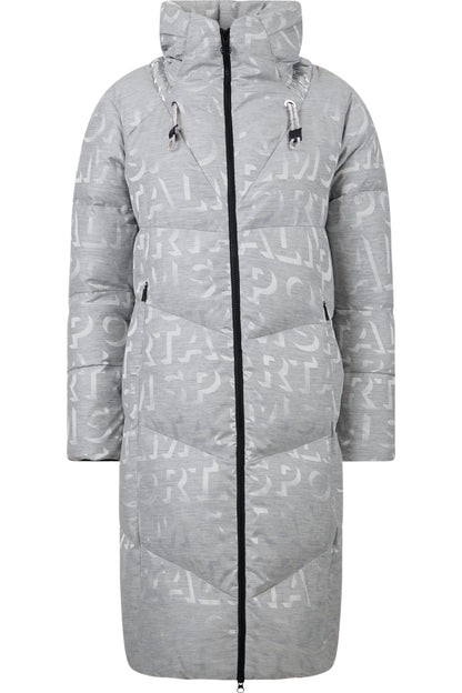 Down Coat in Jacquard Design