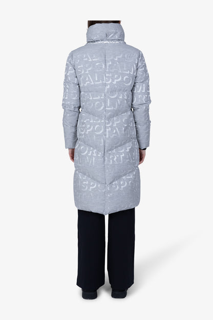 Down Coat in Jacquard Design