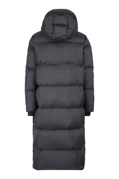 Down Coat with Sparkling Gemstones