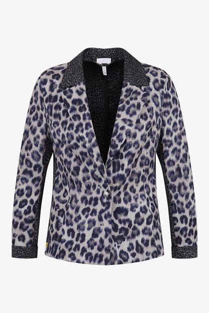 Blazer with Lapel Collar