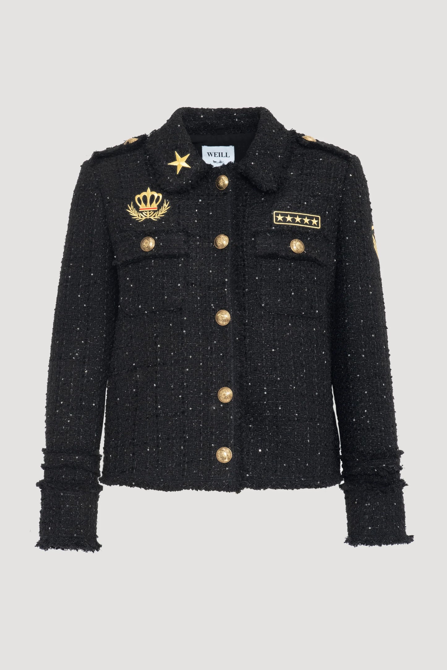 Sequin Tweed Shorts