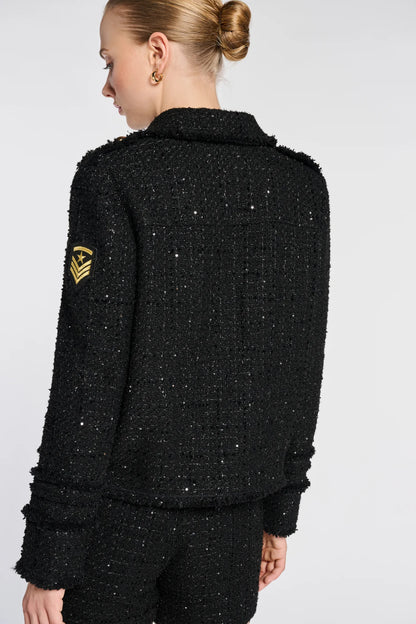 Sequin Tweed Shorts