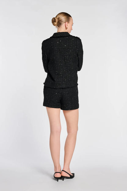 Sequin Tweed Shorts