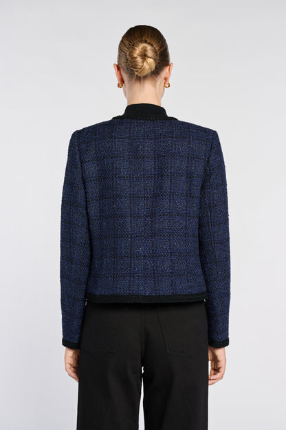 Tweed Jacket with Trim