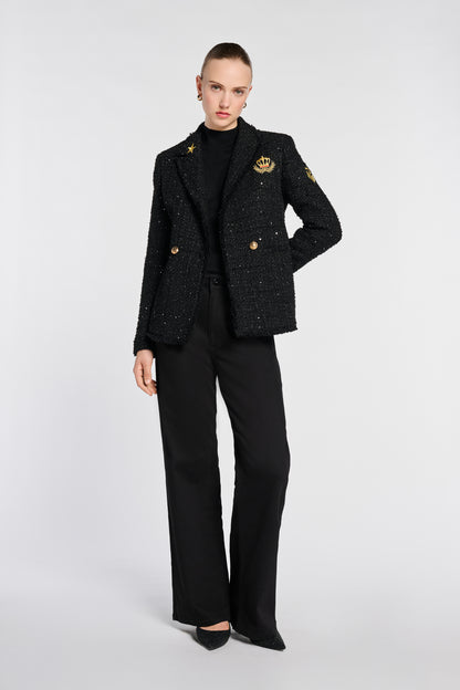 Patchwork Tweed Blazer