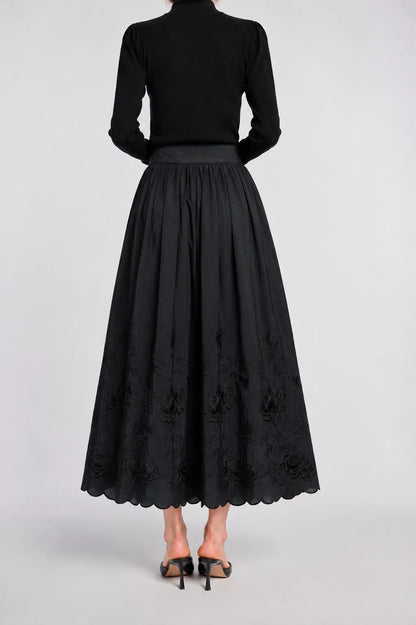 Embroidered Long Skirt