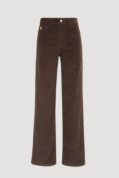 Wide-leg Velvet Trousers
