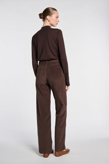 Wide-leg Velvet Trousers