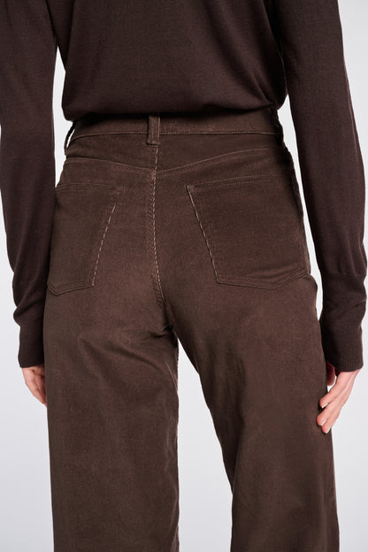 Wide-leg Velvet Trousers