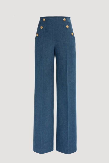 Wide-leg Sailor Trousers
