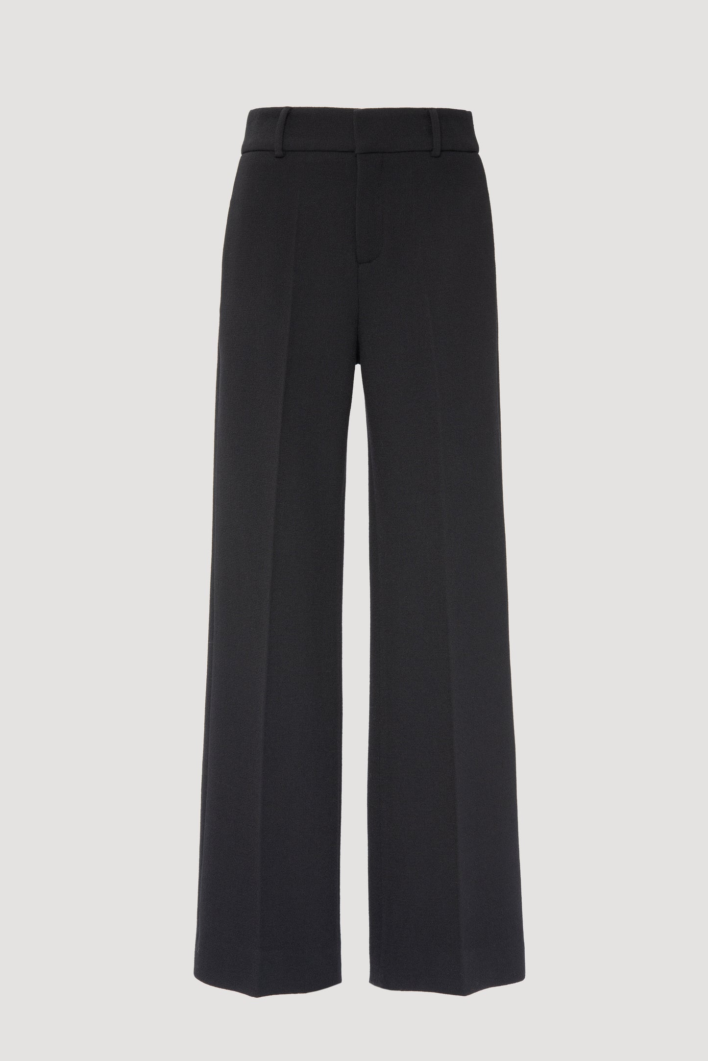 Wide-leg Wool Crepe Trousers