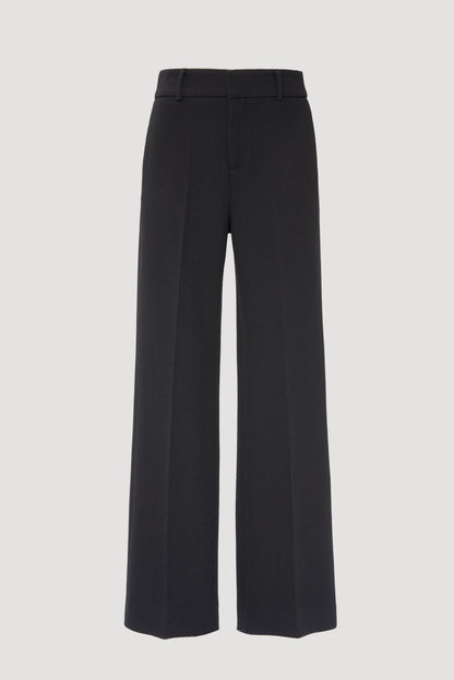 Wide-leg Wool Crepe Trousers