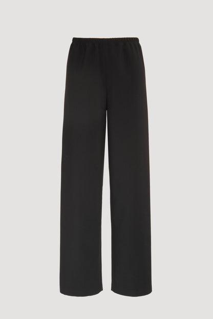 Wide-leg Elastic-waist Trousers