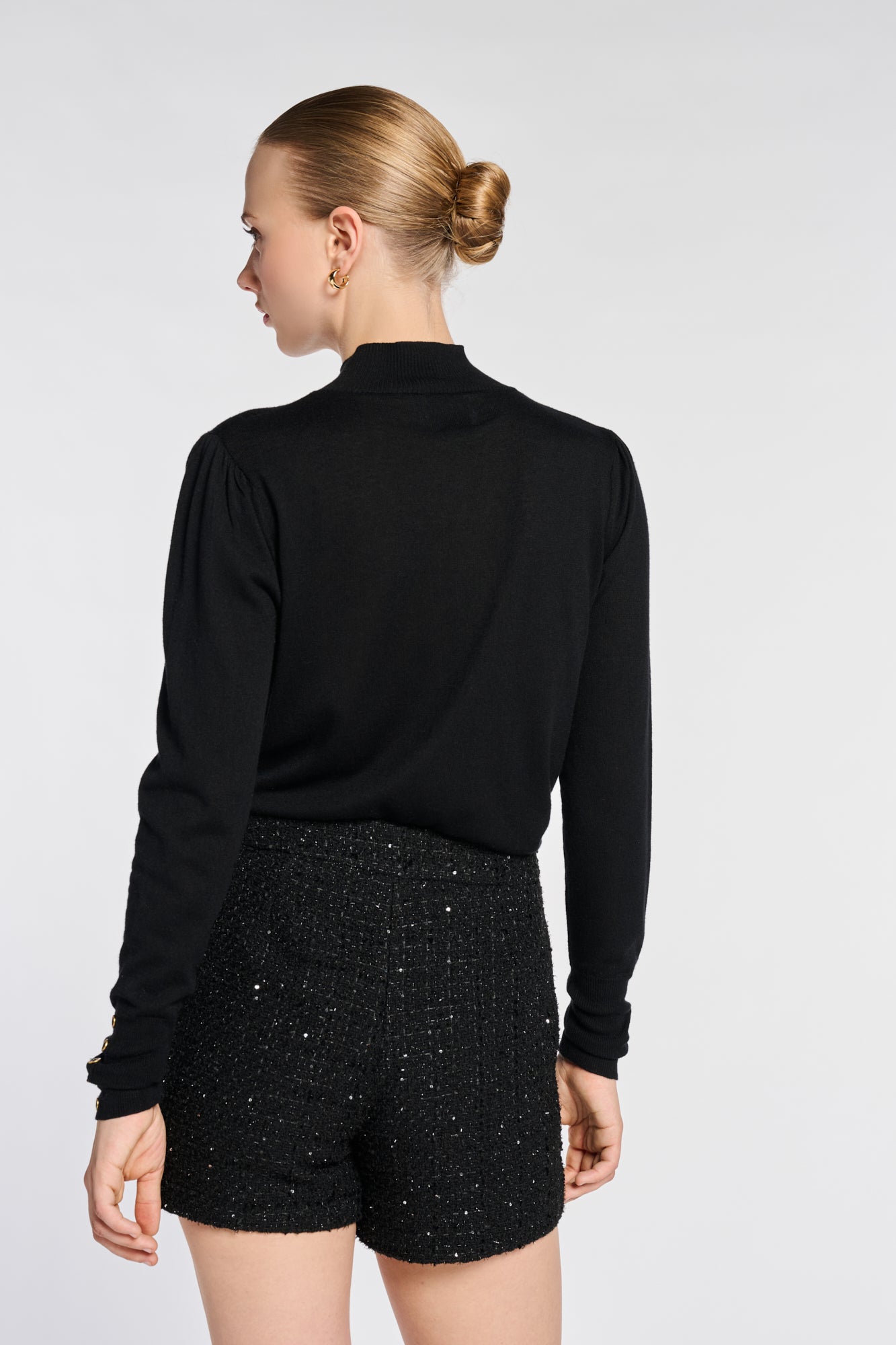 Sequin Tweed Shorts