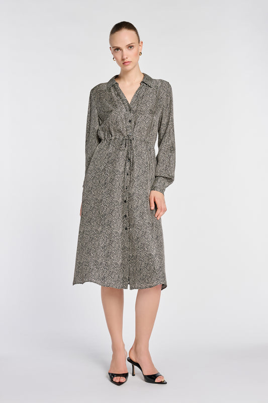 Printed Shirt Dress