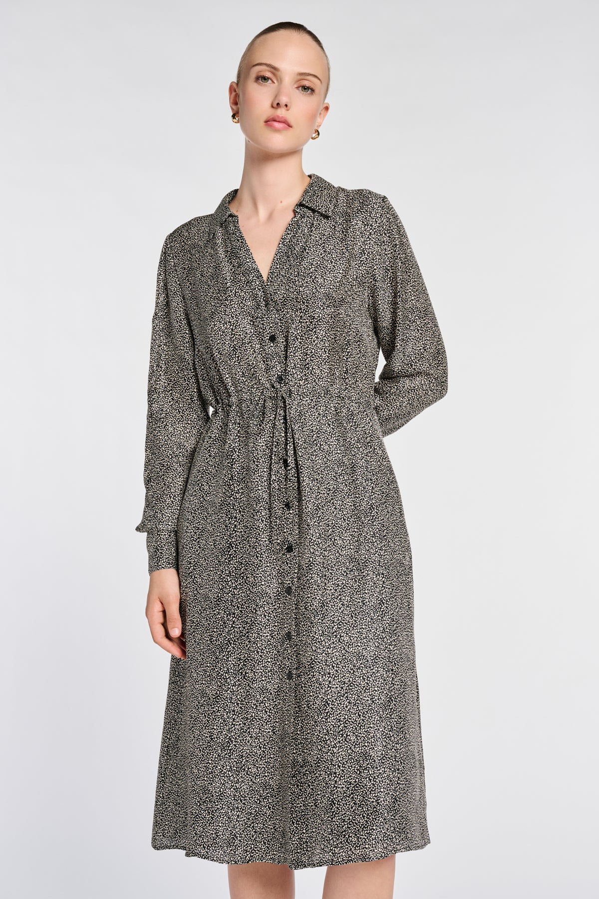 Printed Shirt Dress