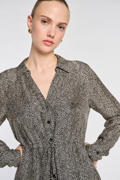 Printed Shirt Dress