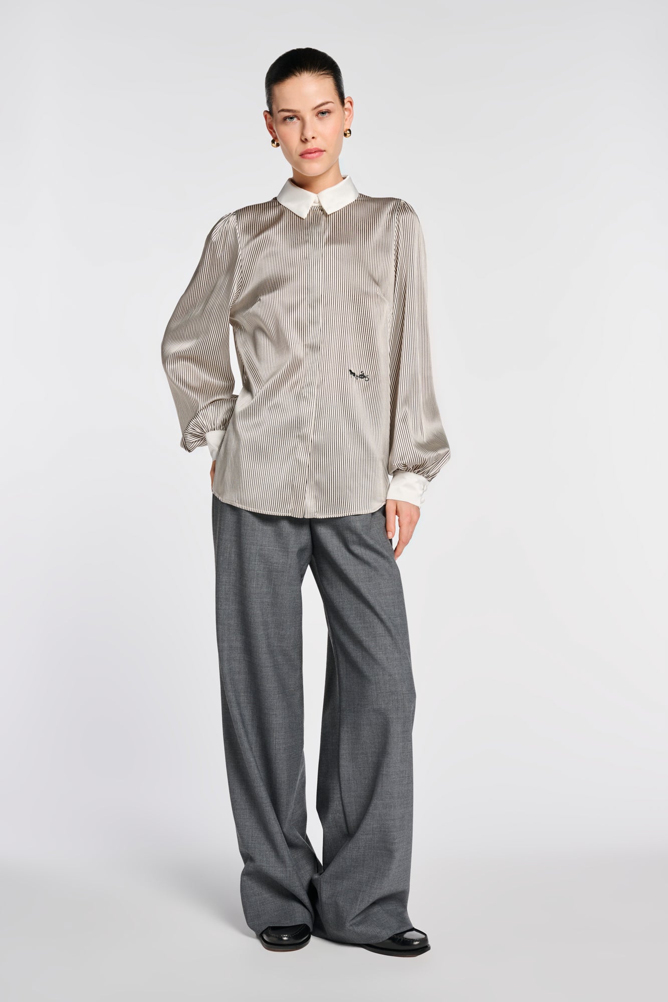 Striped Silk Shirt