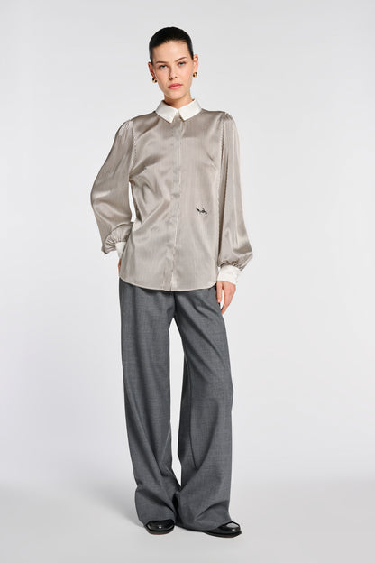 Striped Silk Shirt