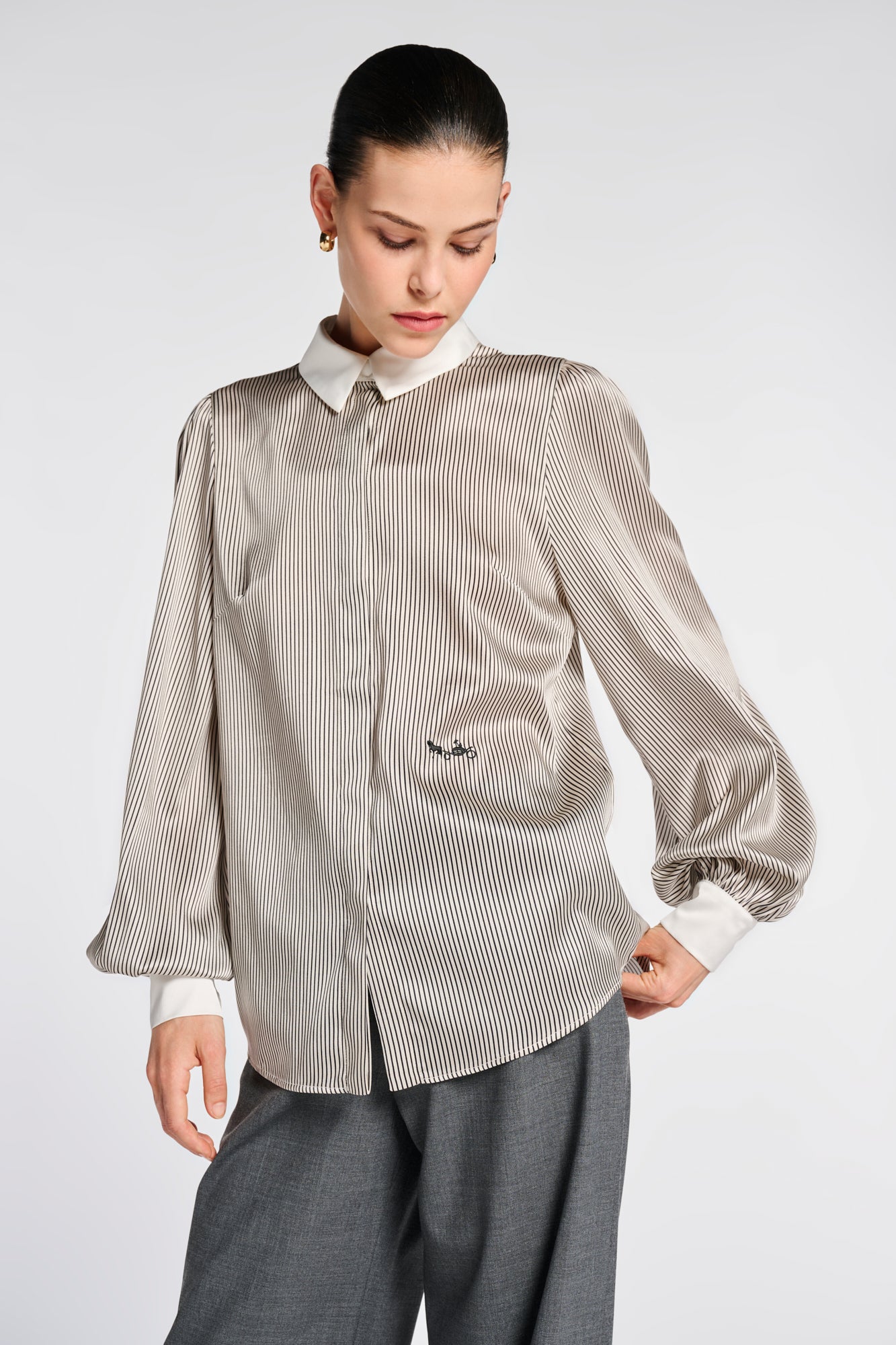 Striped Silk Shirt