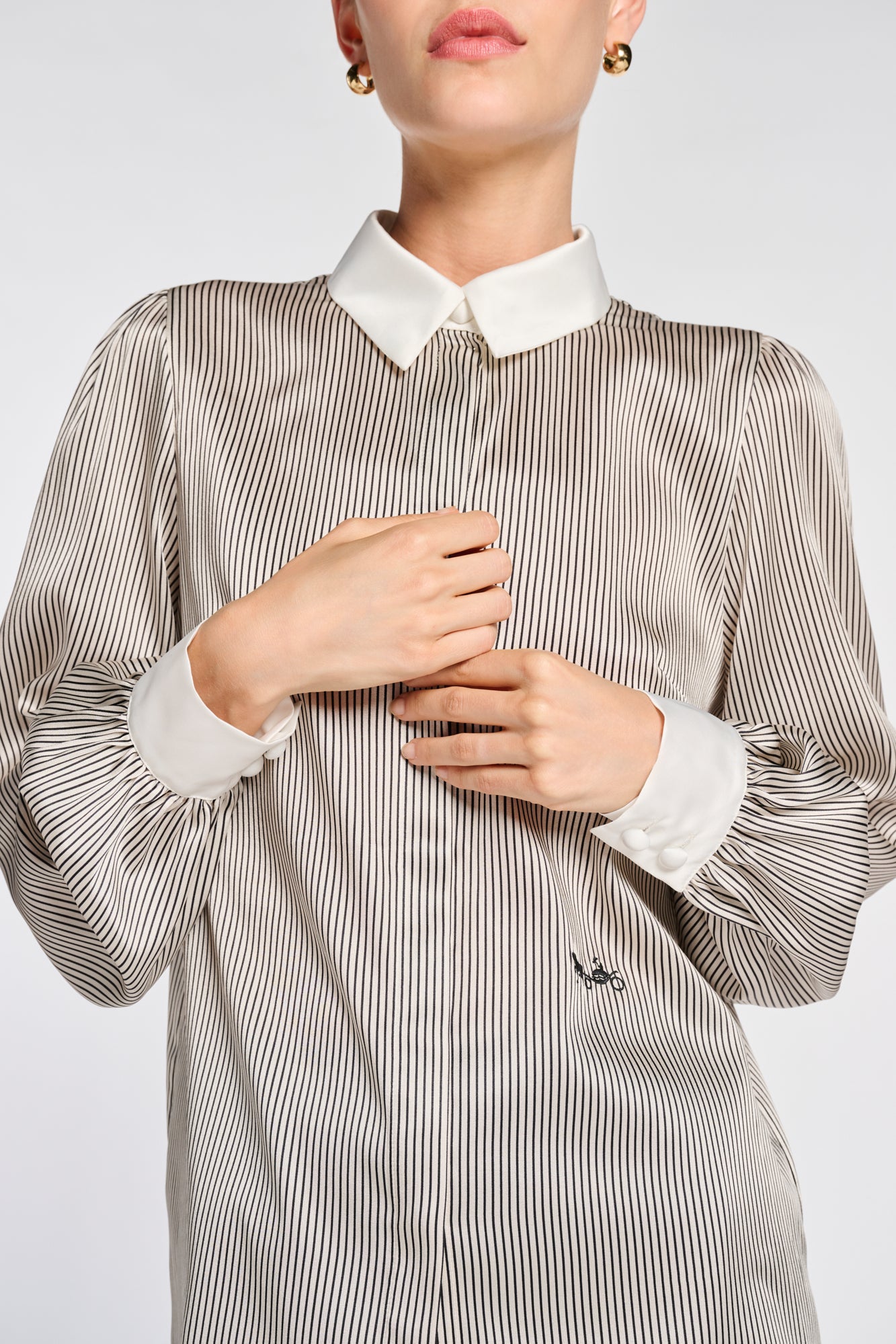 Striped Silk Shirt
