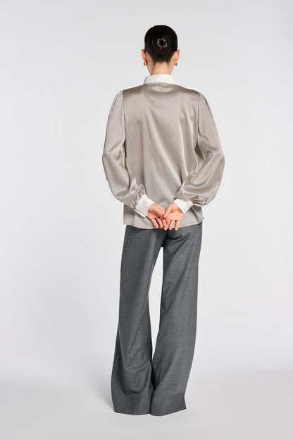Striped Silk Shirt
