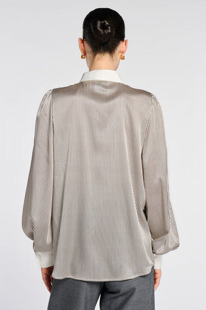 Striped Silk Shirt