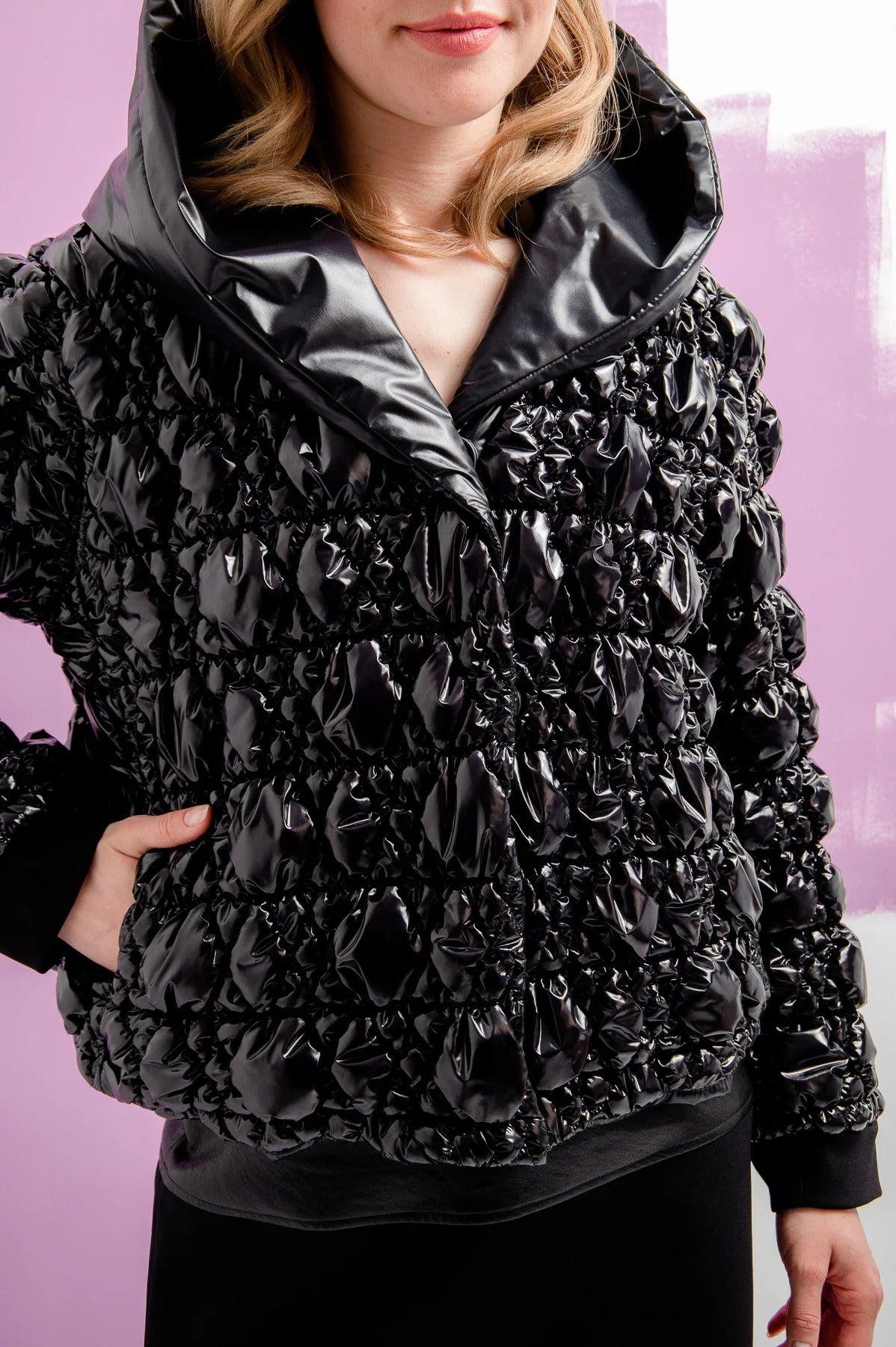 3D Quilted Bomber Jacket
