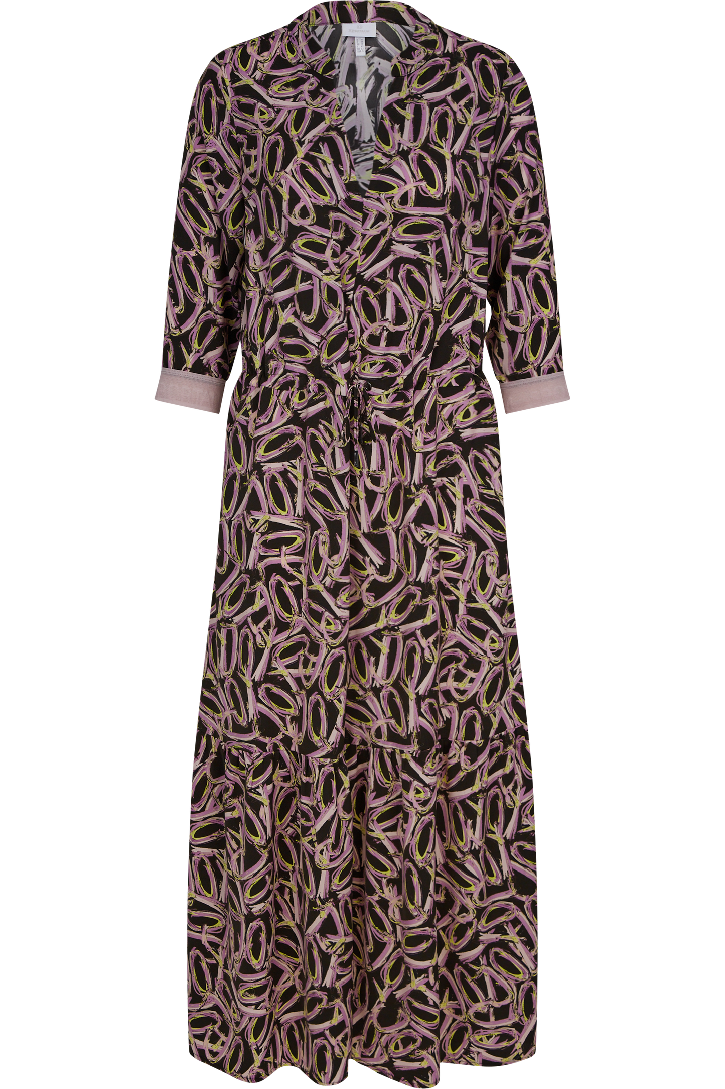 Shirt Dress with Geometric Print