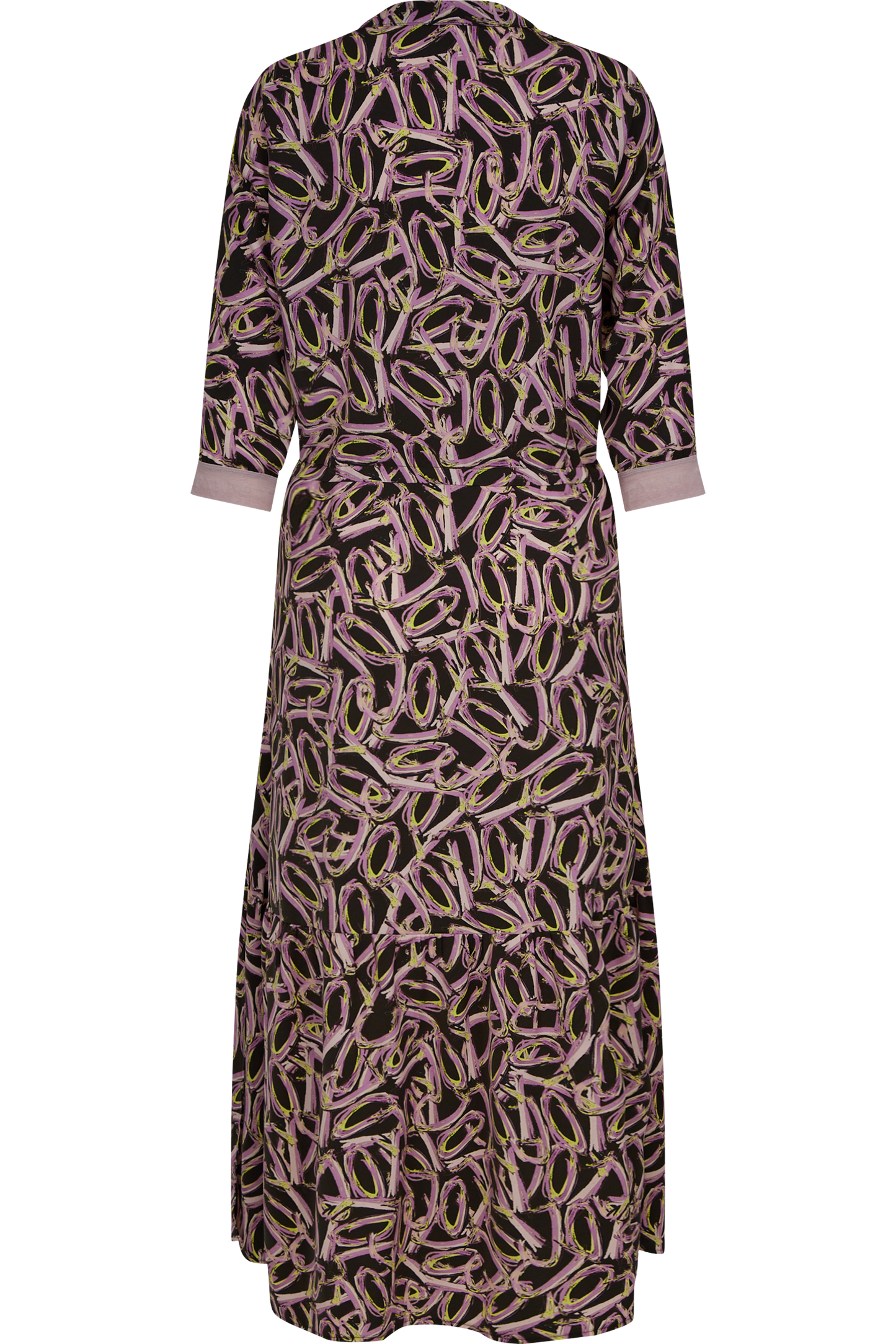 Shirt Dress with Geometric Print