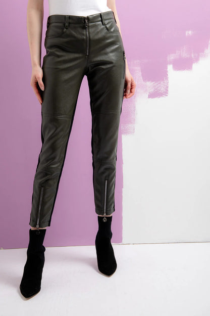 Leather Trousers in a 7/8 Length