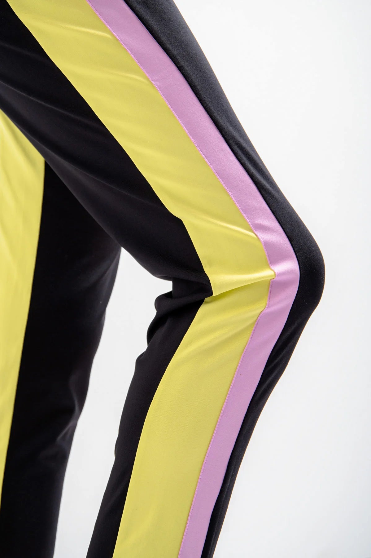 Jersey Golf Pants with Inserts in Contrasting Colors